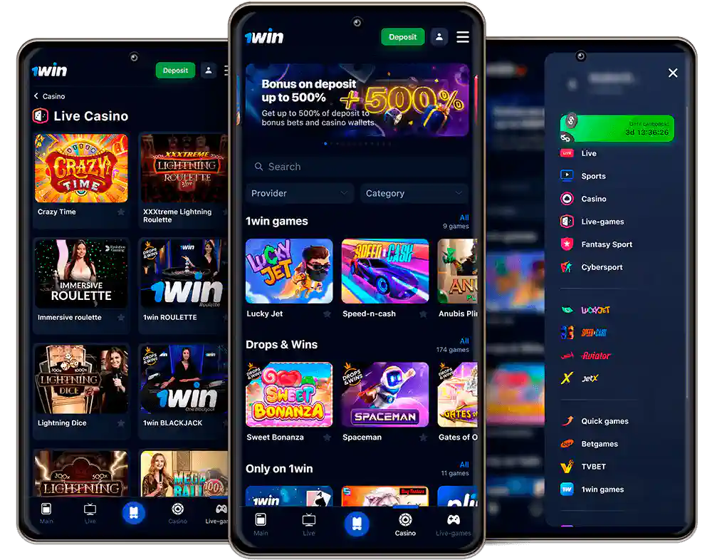 Download 1win games app in India